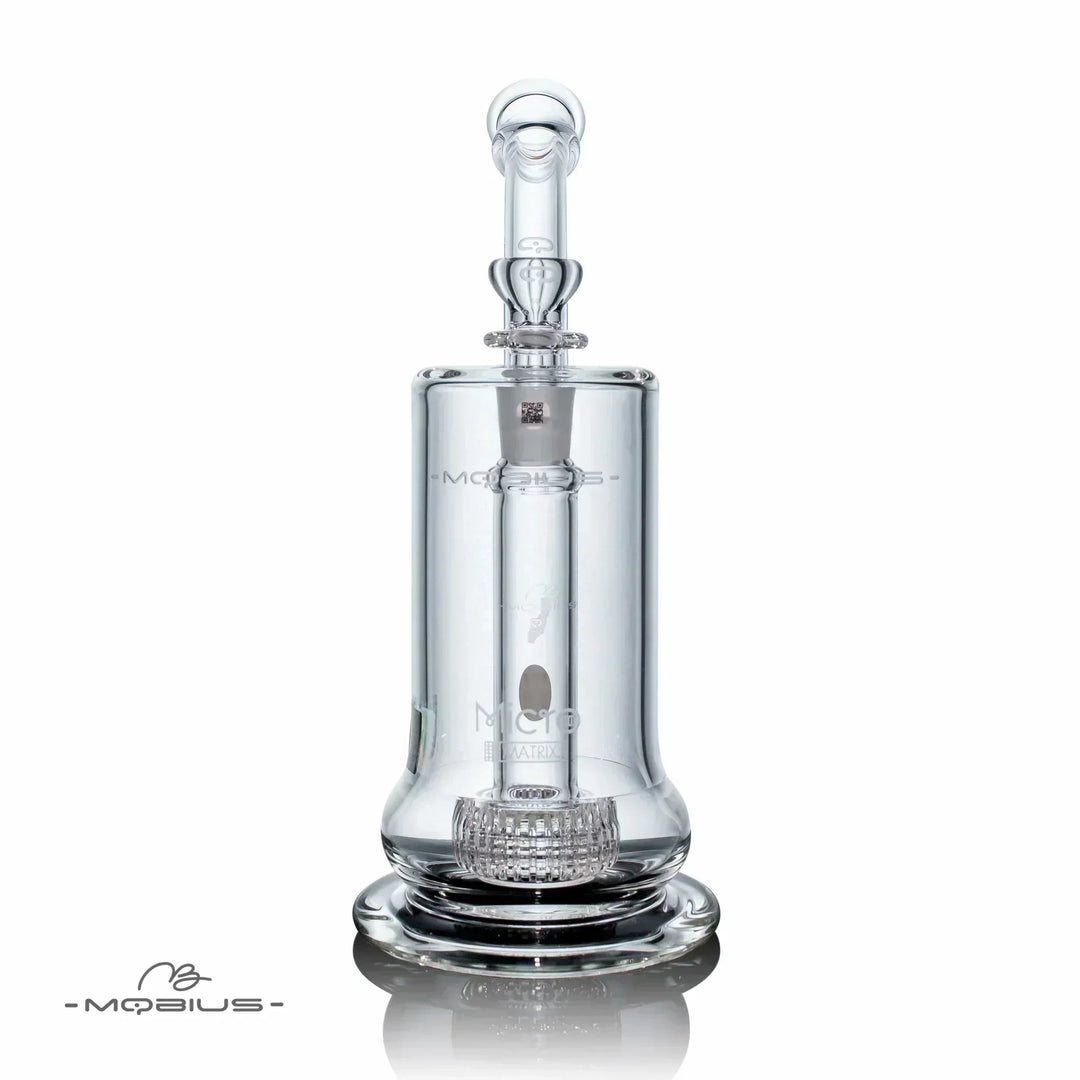 Mobius Glass Micro V3 Matrix — micro matrix perc bubbler, alternate angle
