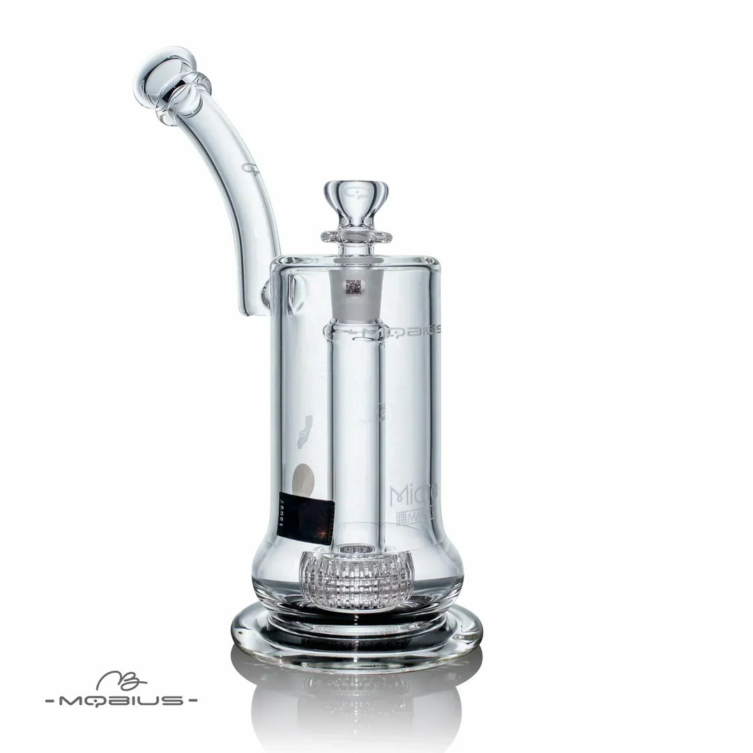 Mobius Glass Micro V3 Matrix — micro matrix perc bubbler, side profile