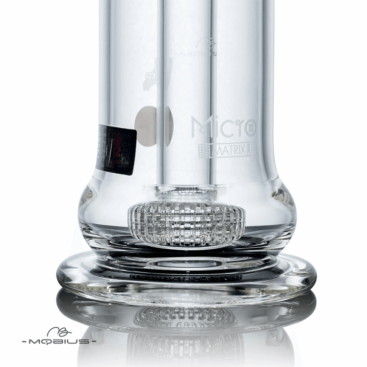 Mobius Glass Micro V3 Matrix — micro matrix perc bubbler, front view