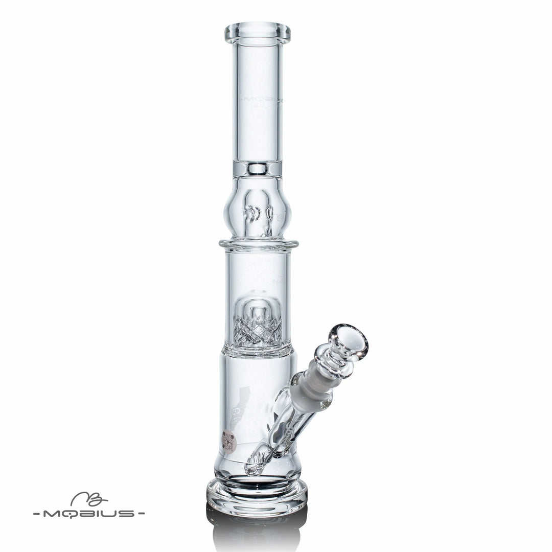 Mobius Glass Nano Reti V2 — compact reticulated perc bong, hero shot