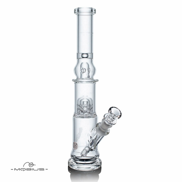 Mobius Glass Nano Reti V2 — compact reticulated perc bong, hero shot