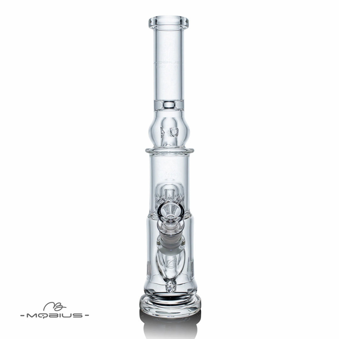 Mobius Glass Nano Reti V2 — compact reticulated perc bong, front view