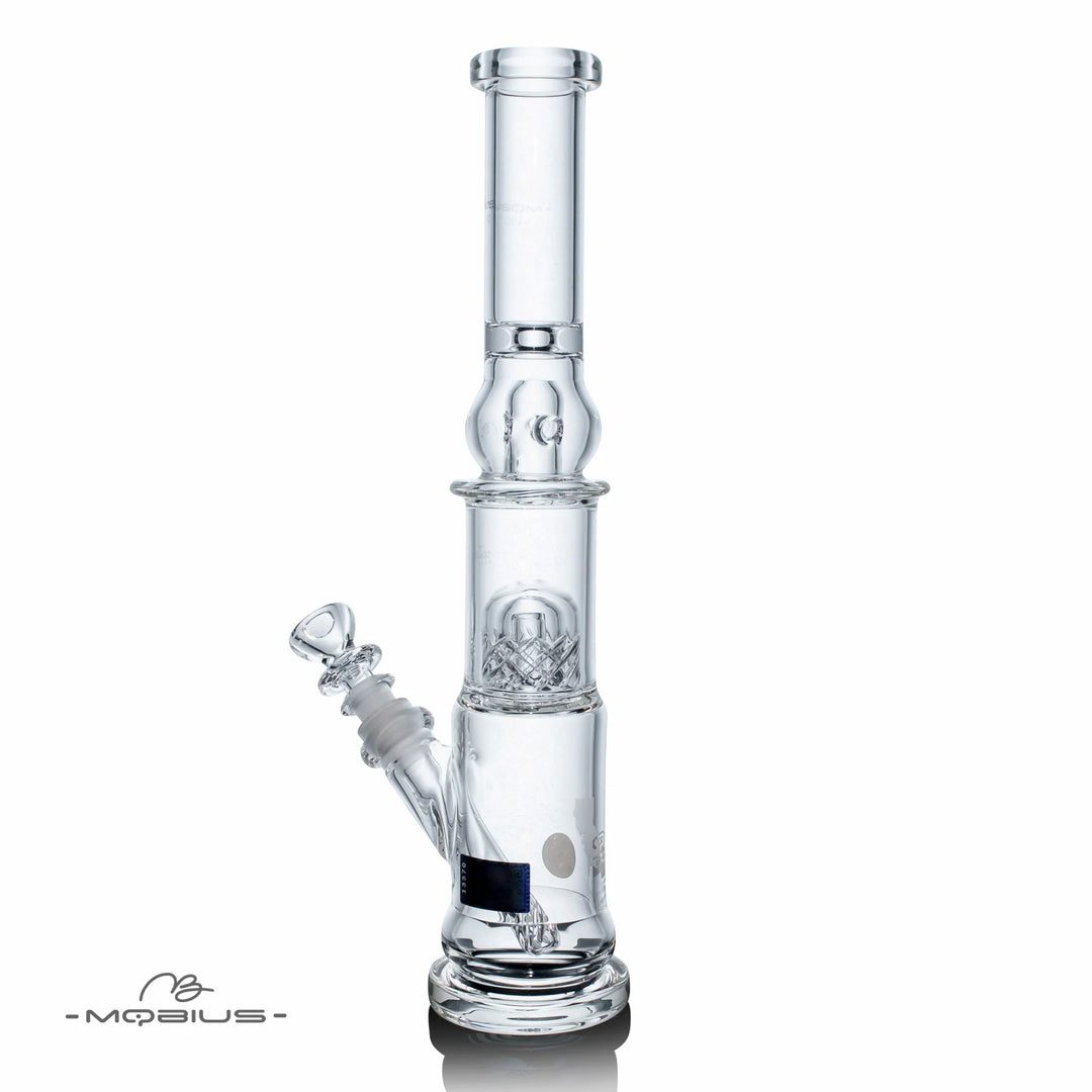 Mobius Glass Nano Reti V2 — compact reticulated perc bong, alternate angle