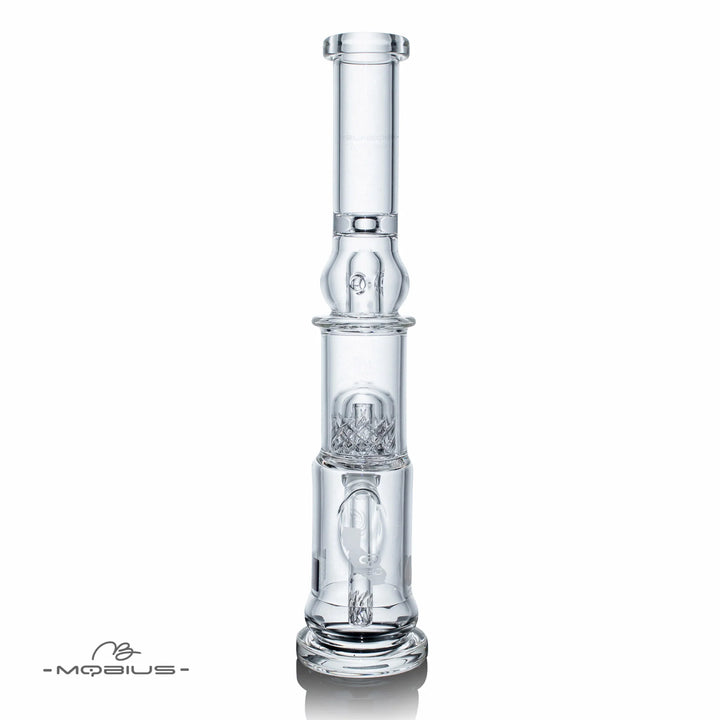 Mobius Glass Nano Reti V2 — compact reticulated perc bong, side profile