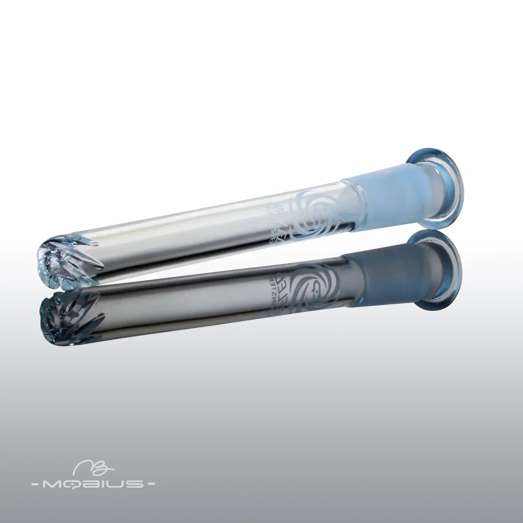 Mobius Glass Rifled Diffuser Downstem — rifled diffuser glass downstem, hero shot