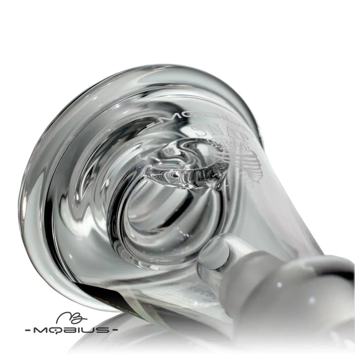 Detailed view of Mobius Snap Trap (Female Fitting) interior showcasing spiral ash separation chamber for efficient smoke filtration.