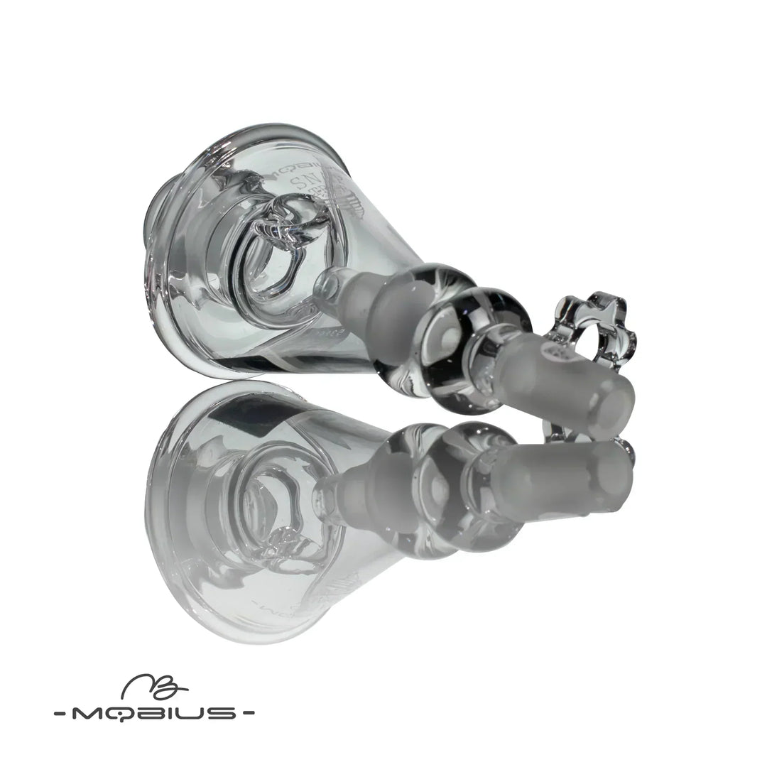 Mobius Snap Trap (Female Fitting) with ergonomic handle and internal spiral chamber for ash separation in home smoking setups.