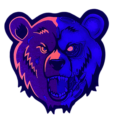 Moodmats x Bear Quartz Terpinator UV — UV-reactive rubber dab mat, alternate angle