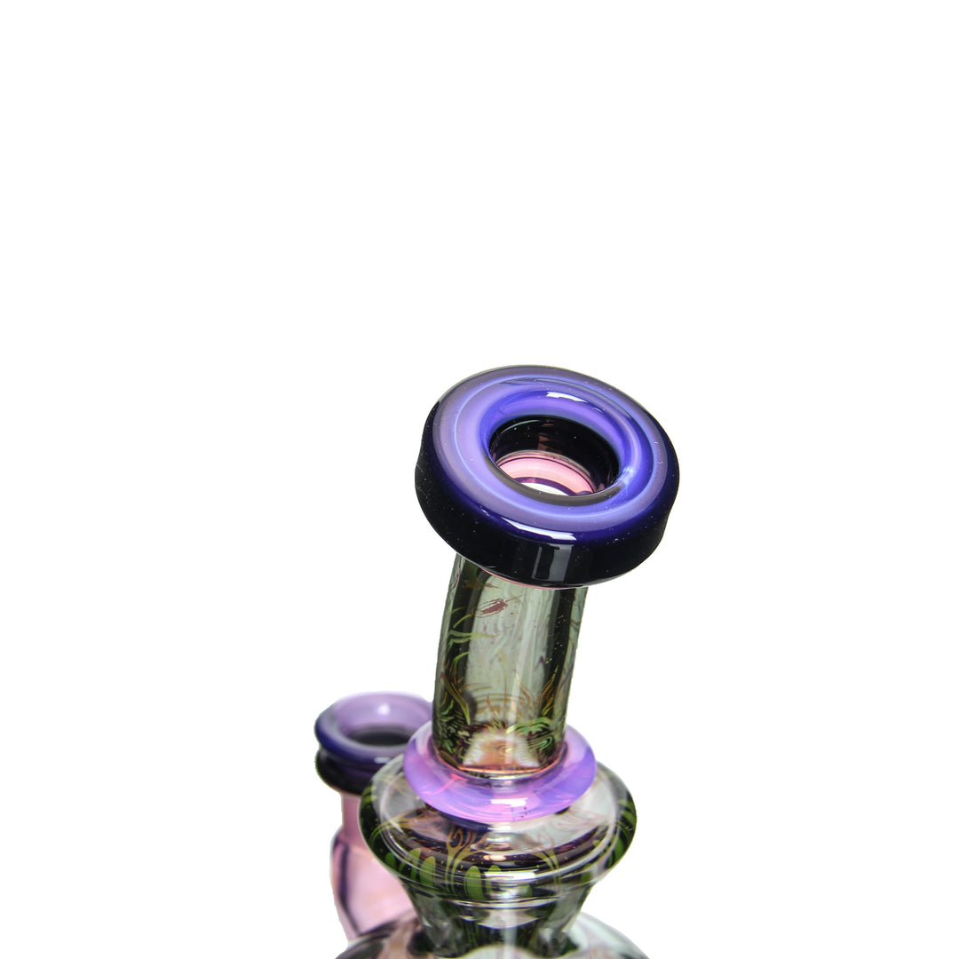 Mothership Glass Ball Rig Providence — heady faceted ball rig raffle, percolator detail