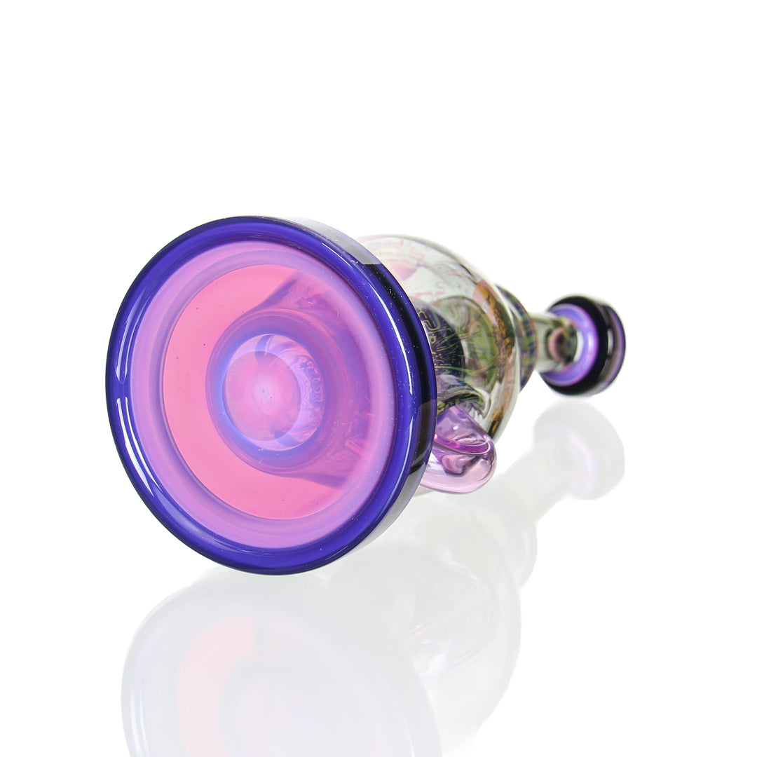 Mothership Glass Ball Rig Providence — heady faceted ball rig raffle, top-down view