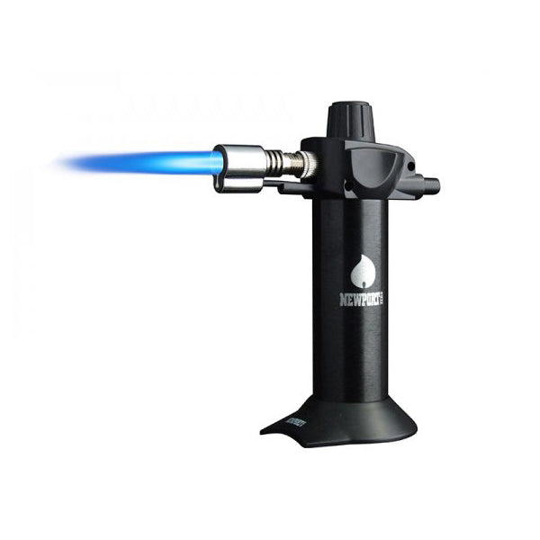 Newport 5.5 inch black torch showing ergonomic grip handle