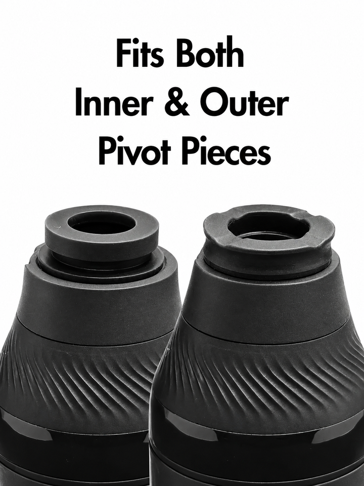 Nope 2 Dope Pivot 2 Proxy Core Adapter V2 — inner and outer mounting orientations shown side by side, demonstrating the V2 reversible design (Proxy Core sold separately)