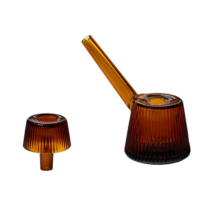 Baltic Amber NWTN Deco Bubbler glass Art Deco with Bowl Off