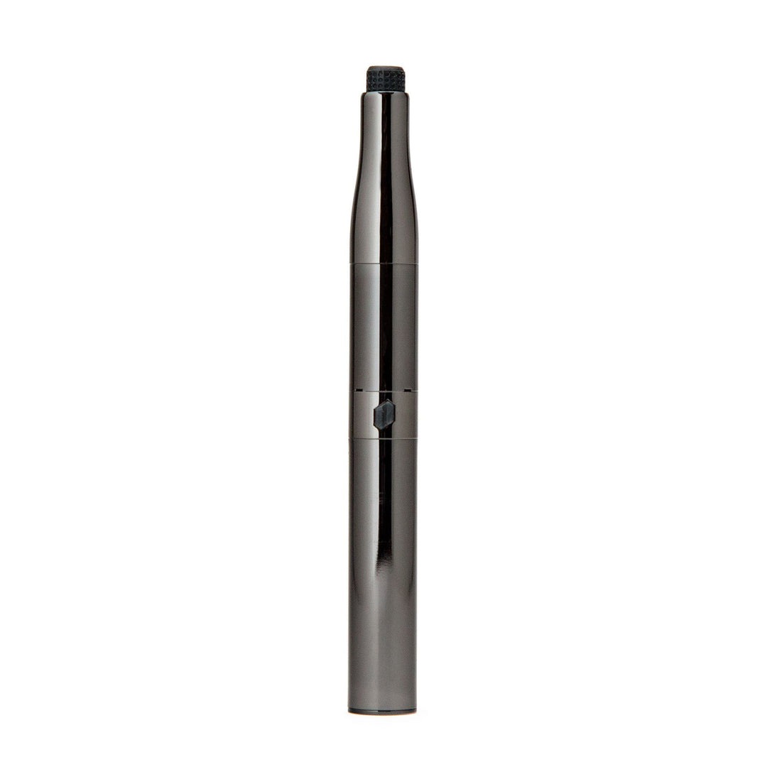 Gunmetal New Puffco Plus Pen with sleek finish and upgraded features, now available with 33% OFF for concentrate enthusiasts.