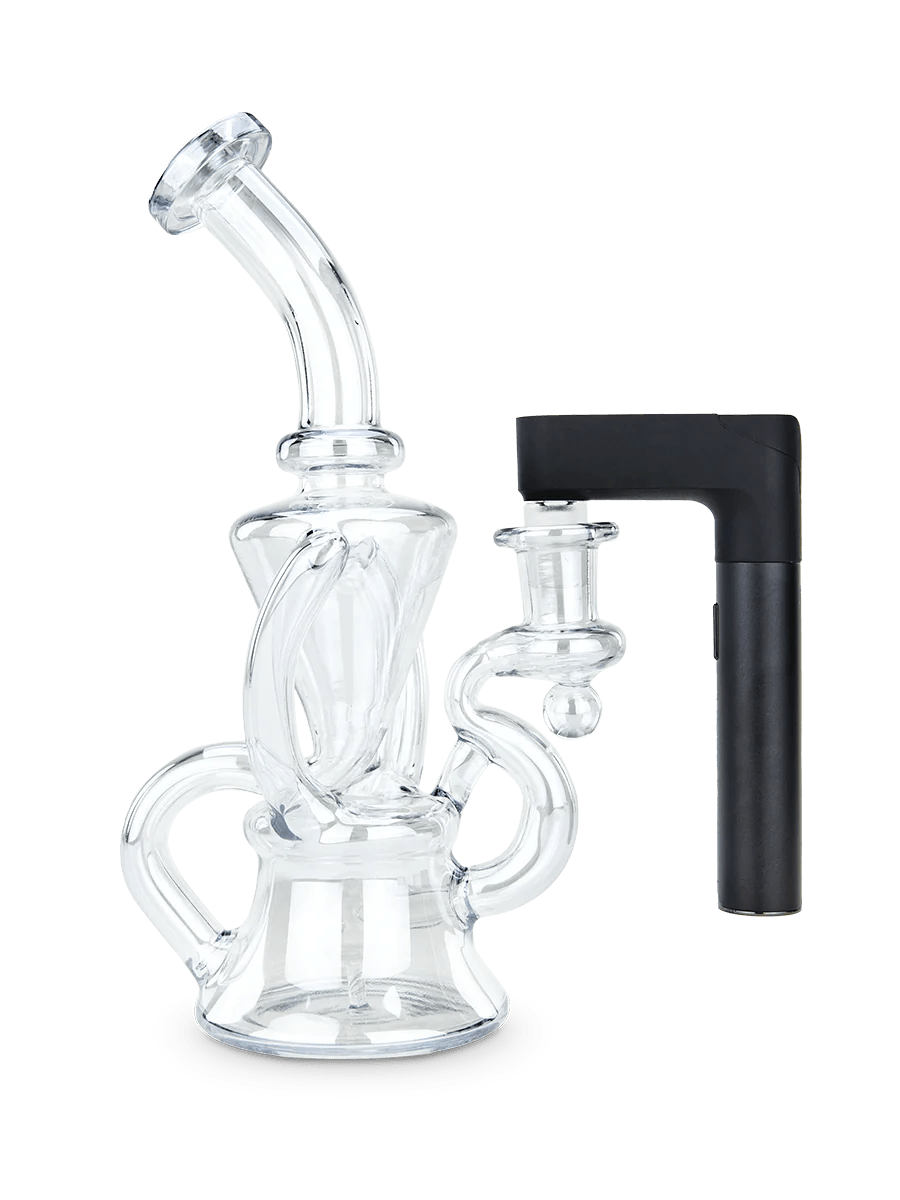 Puffco Pivot Glass Adapter on a Recycler Rig