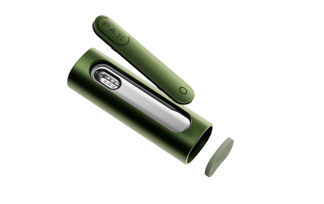 PAX Flow pocket-sized vaporizer in Greenstone