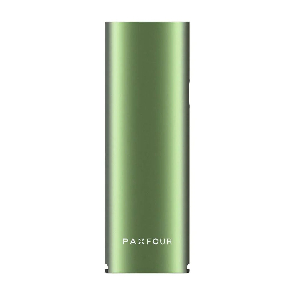 PAX FOUR Greenstone vaporizer side profile showing slim portable dry herb device design