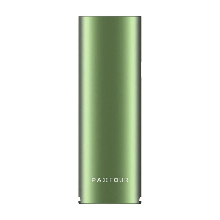 PAX FOUR Greenstone vaporizer side profile showing slim portable dry herb device design