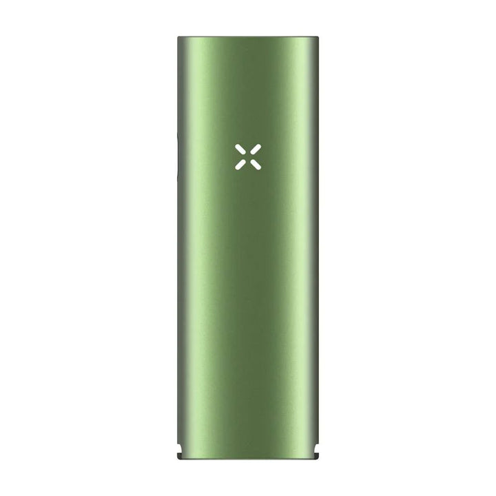 PAX FOUR dry herb vaporizer Greenstone full front view showing sleek aluminum body and minimalist design