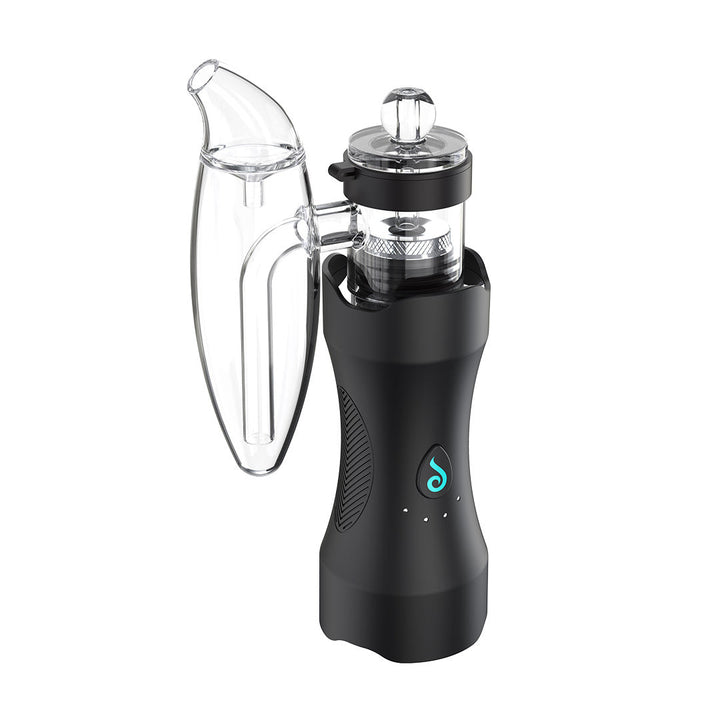 Side view of Dr. Dabber XS Concentrate Vaporizer showcasing ergonomic grip and ultra-portable design for on-the-go dabbing.