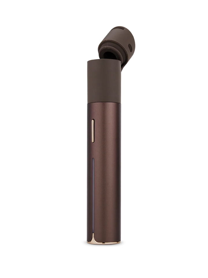 Puffco Pivot Mocha – open mouthpiece showing vapor path and airflow structure.