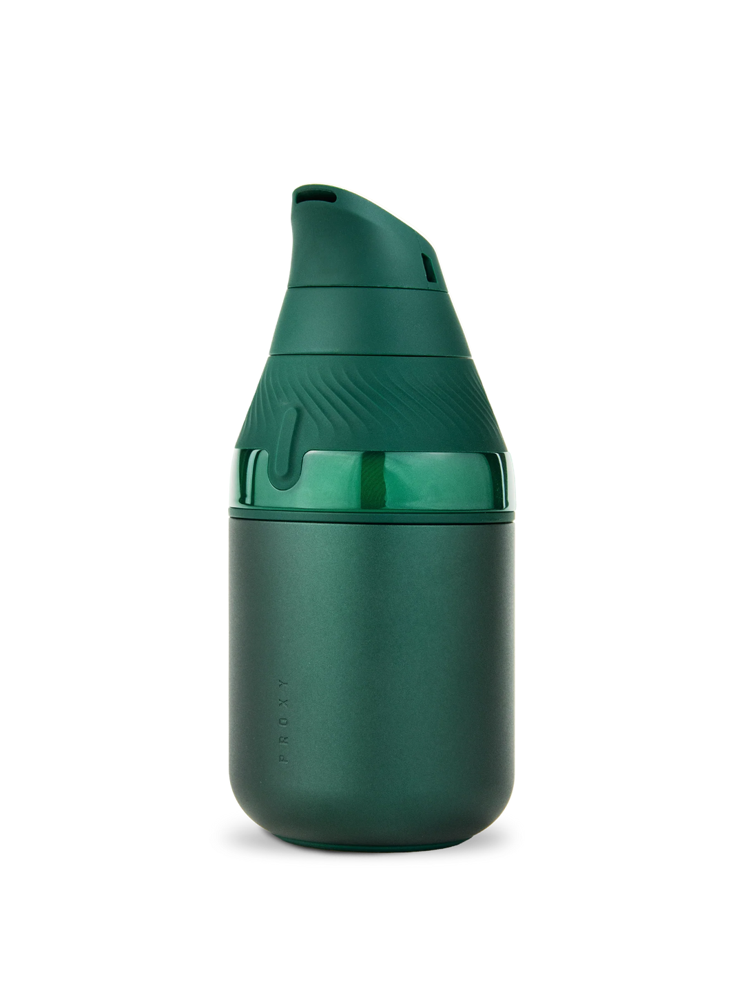 Puffco Proxy Core Kit in Pine, angled front-left with the light off, showing the matte green finish