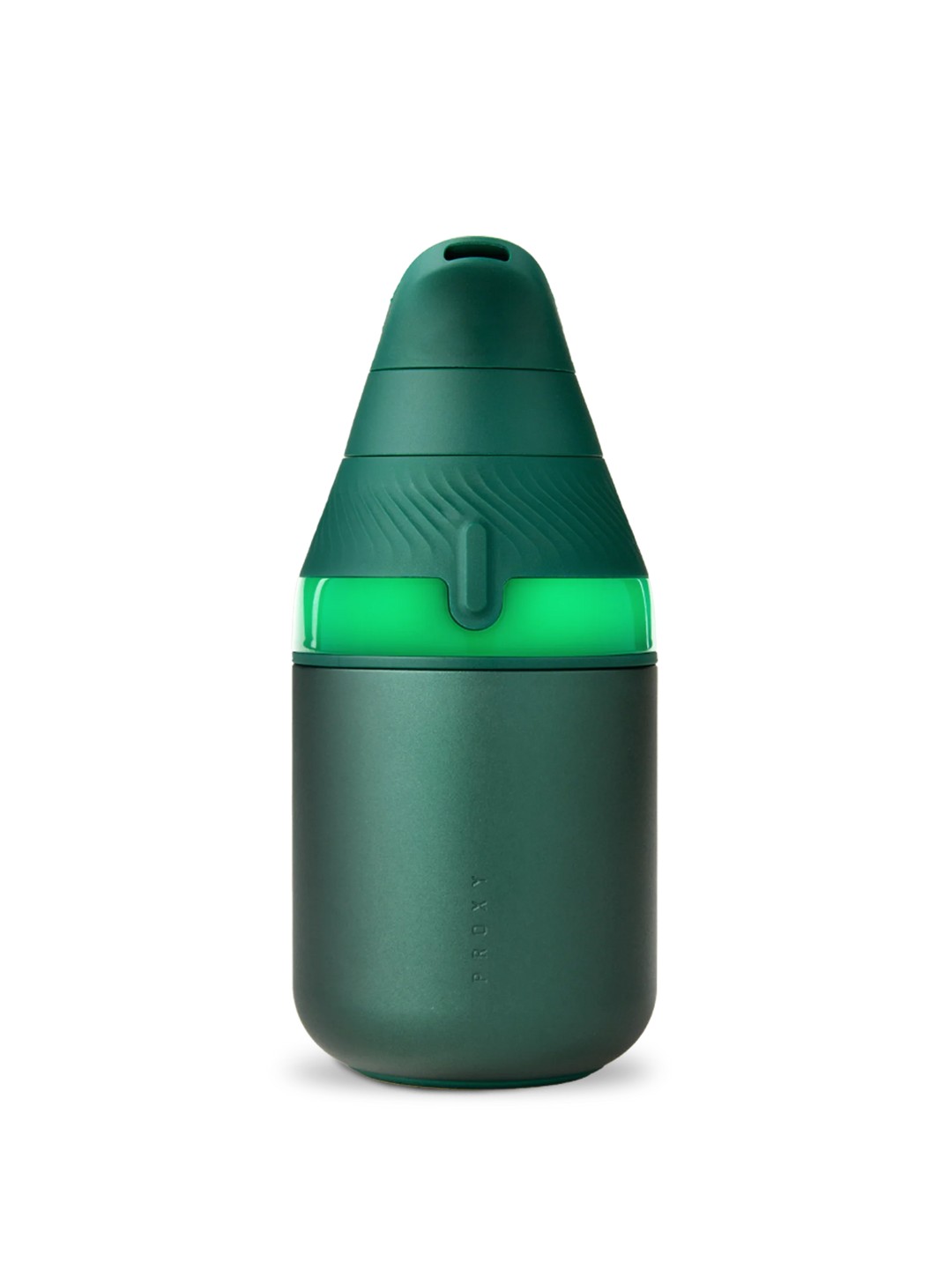 Puffco Proxy Core Kit in Pine — front view of the green Proxy base and Core Mouthpiece