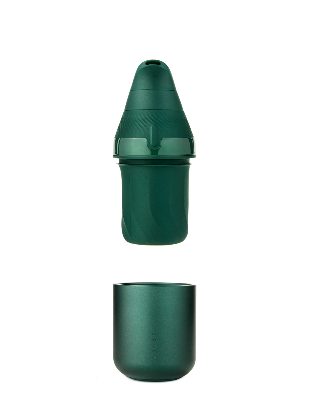 Puffco Proxy Core Kit in Pine with the Core Cup opened, showing the ceramic 3D Chamber inside