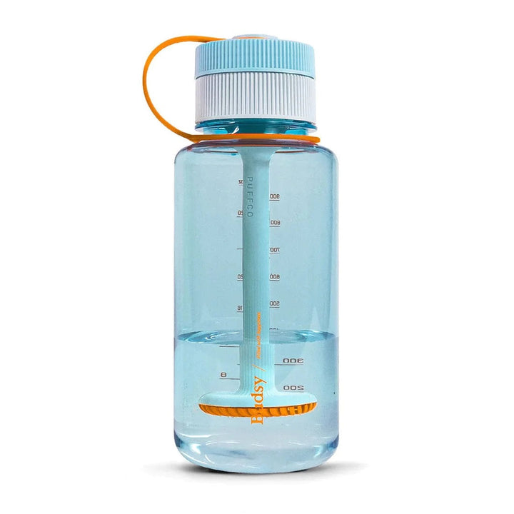Puffco Budsy durable shatter-resistant body in Glacier