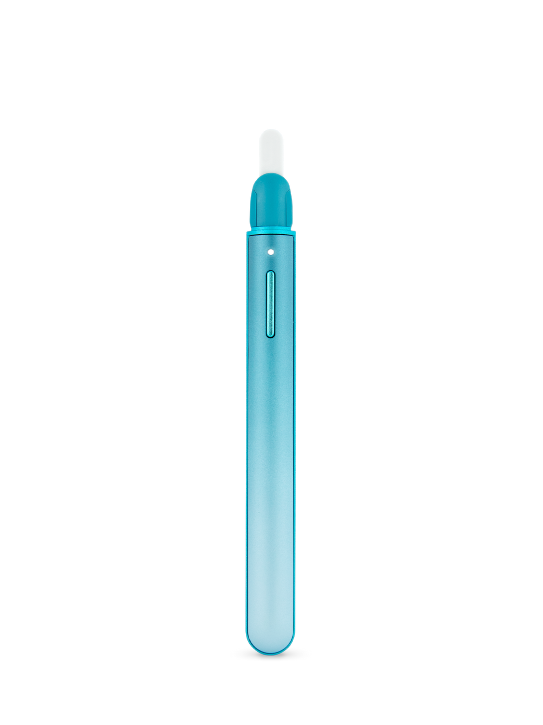 Puffco Hot Knife (New Version) in Glacier with the cap off, exposing the ceramic heated tip.