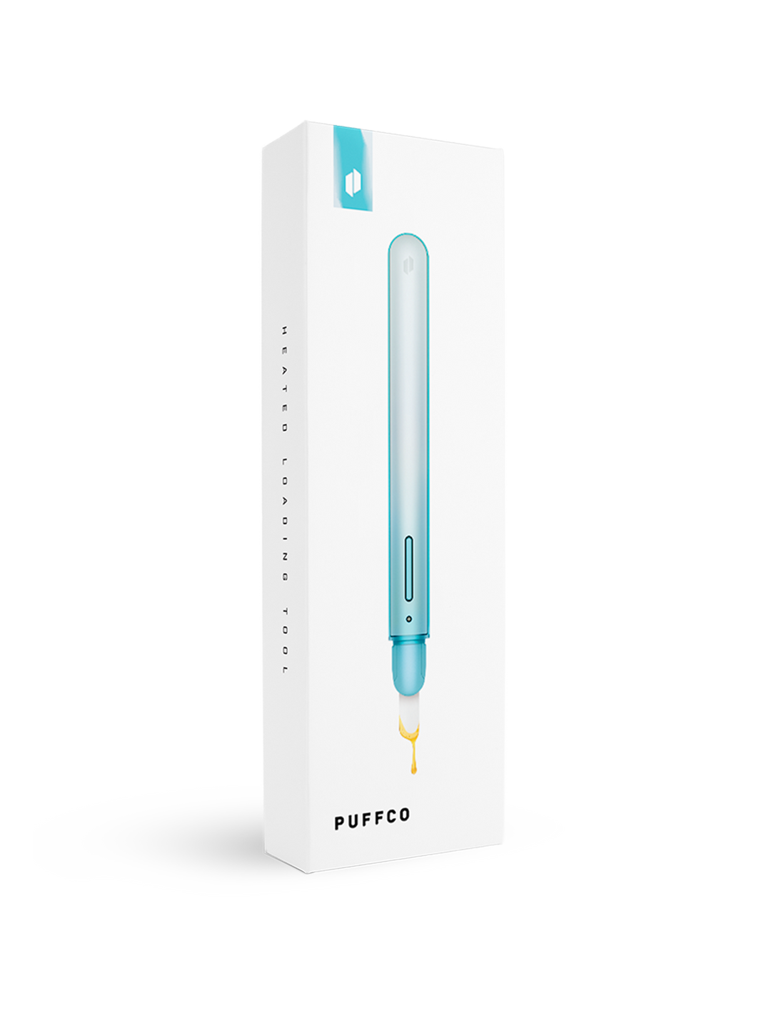 Puffco Hot Knife (New Version) in Glacier, retail packaging for the limited edition blue colourway.