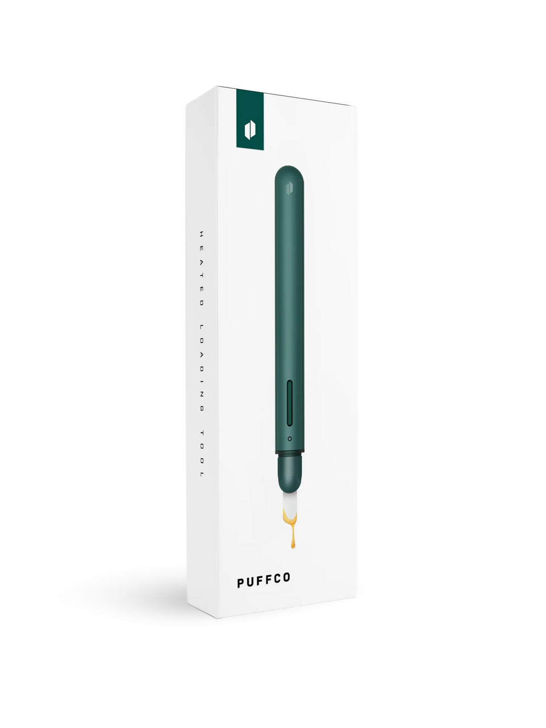 Puffco Hot Knife (New Version) in Pine — retail packaging for the green colourway