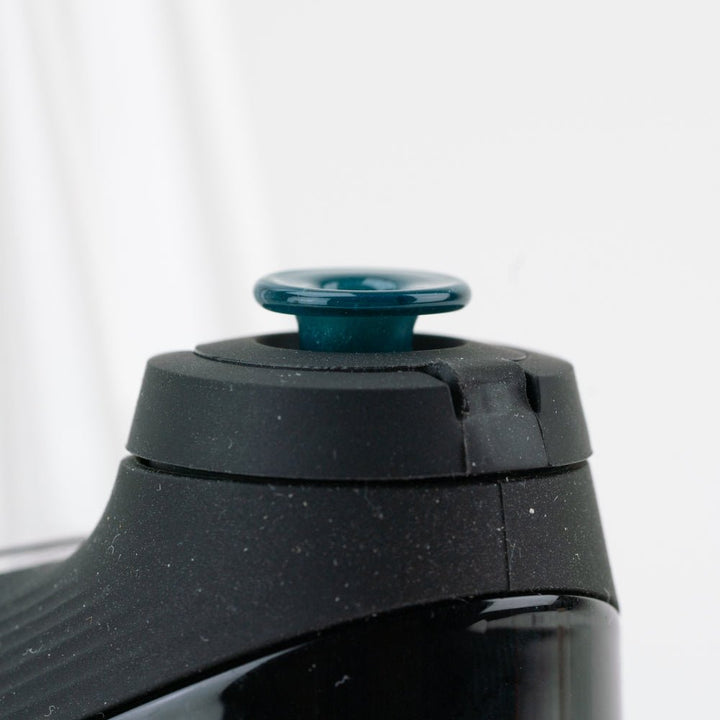 Empire Glassworks Puffco New Peak and Proxy glass joystick cap in Blue Lagoon, view 2