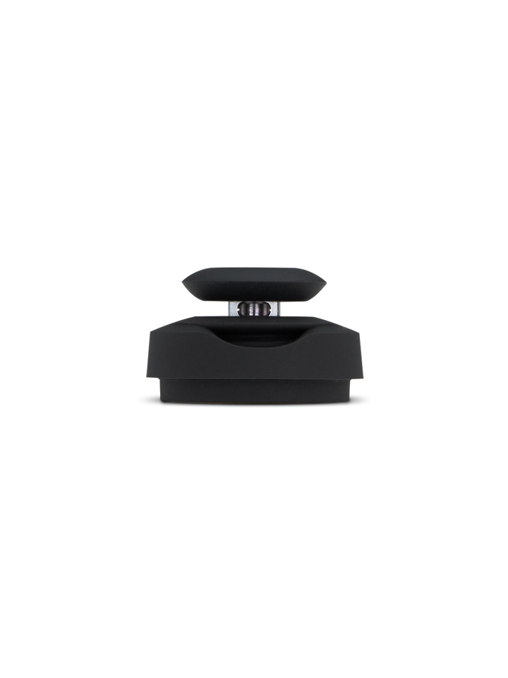 Black Puffco New Peak Joystick Cap + Tether accessory with 360º airflow for smooth vaping