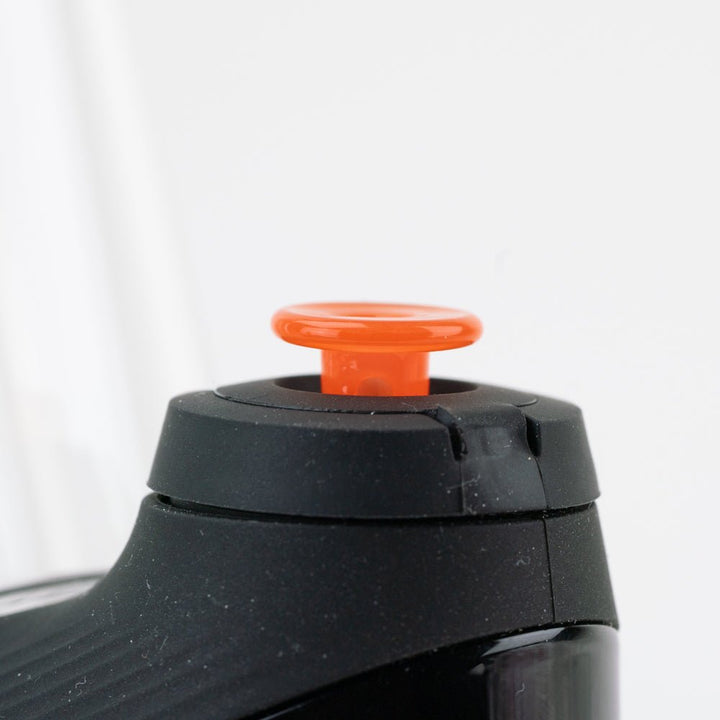 Empire Glassworks Puffco New Peak and Proxy glass joystick cap in Orange, view 2