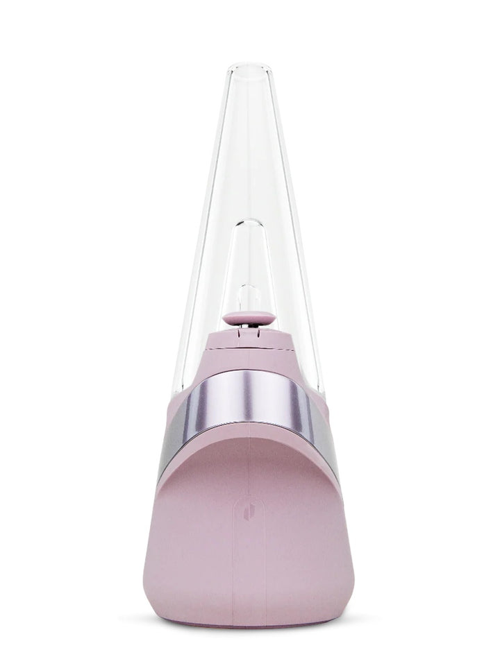 Puffco Peak Bliss – front-facing image showing clean pink body and LED indicator band.