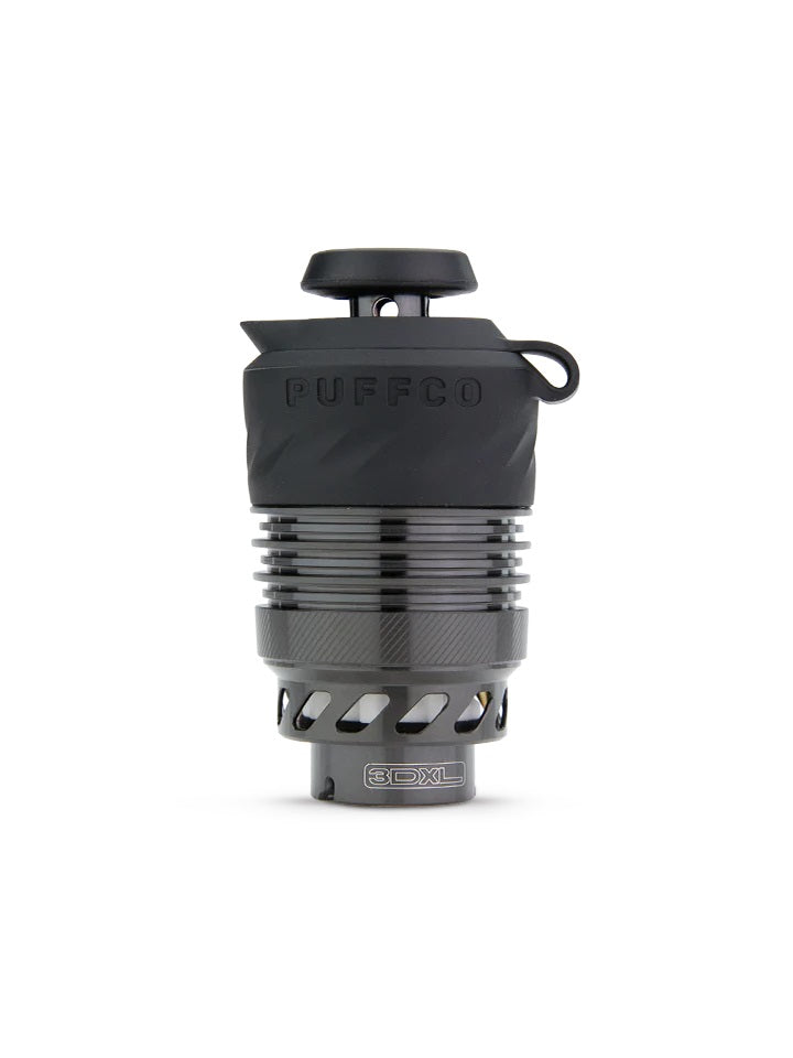 Puffco Peak Pro 3DXL Chamber in Black – matte black upgrade chamber with XL capacity and 3D heating tech.