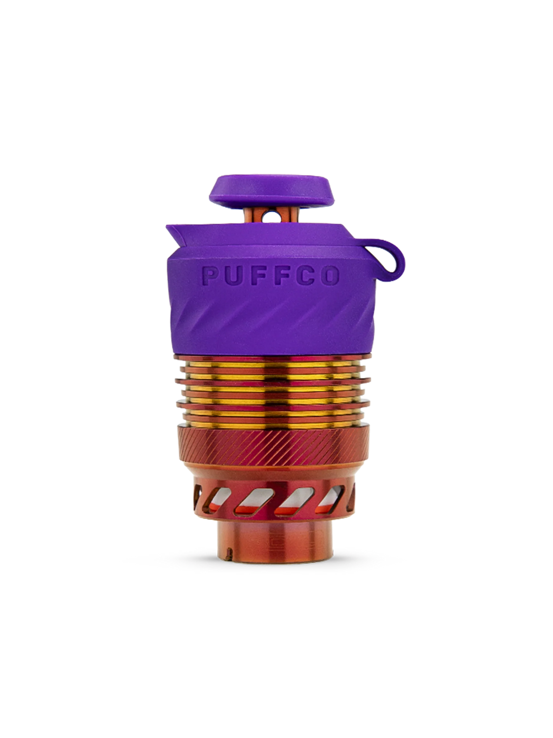 Puffco Peak Pro 3DXL Chamber in Plasma — upgraded extra-large replacement heating chamber (atomizer) for the Puffco Peak Pro smart e-rig, with XL bowl capacity and 3D heating tech, shown in the iridescent Plasma colorway.