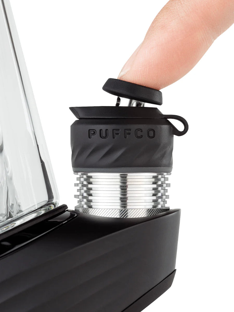 Puffco Peak Pro 3DXL Onyx — close-up of the upgraded 3DXL heating chamber on the e-rig
