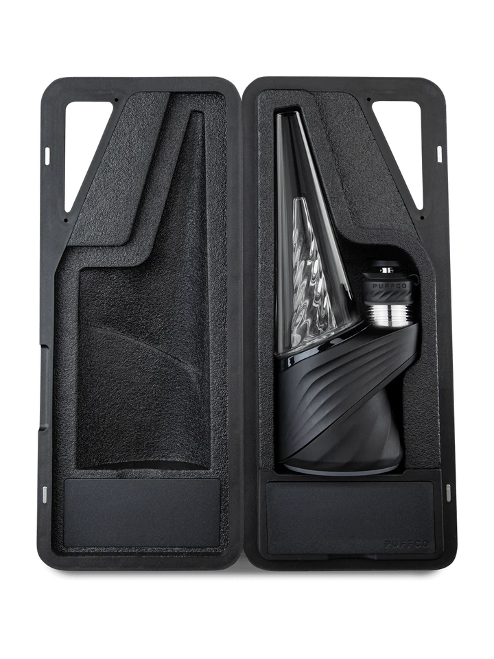 Puffco Peak Pro 3DXL Onyx — smart e-rig vaporizer shown in retail packaging box