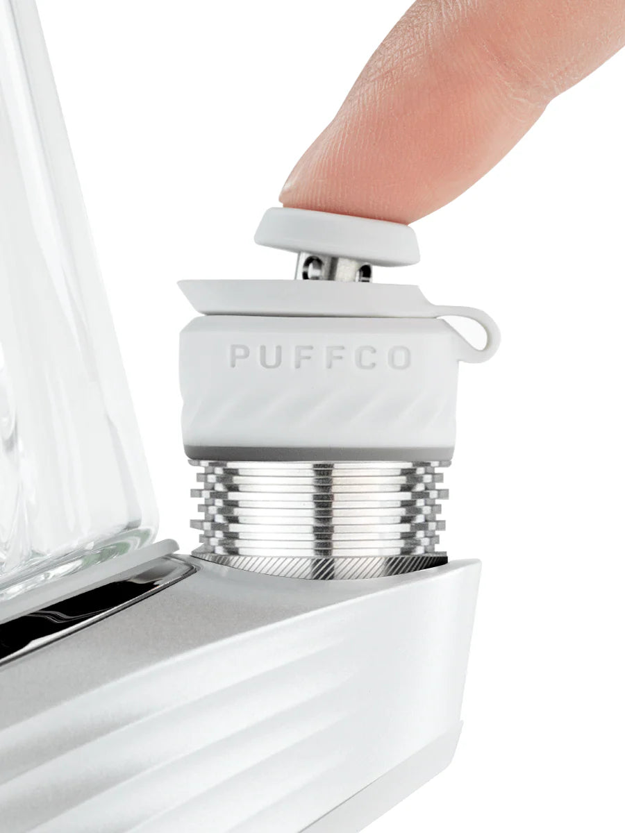 Puffco Peak Pro 3DXL Pearl — close-up of the upgraded 3DXL heating chamber on the e-rig