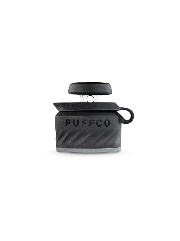 Black Puffco Peak Pro Joystick Cap with ergonomic grip for better control and performance