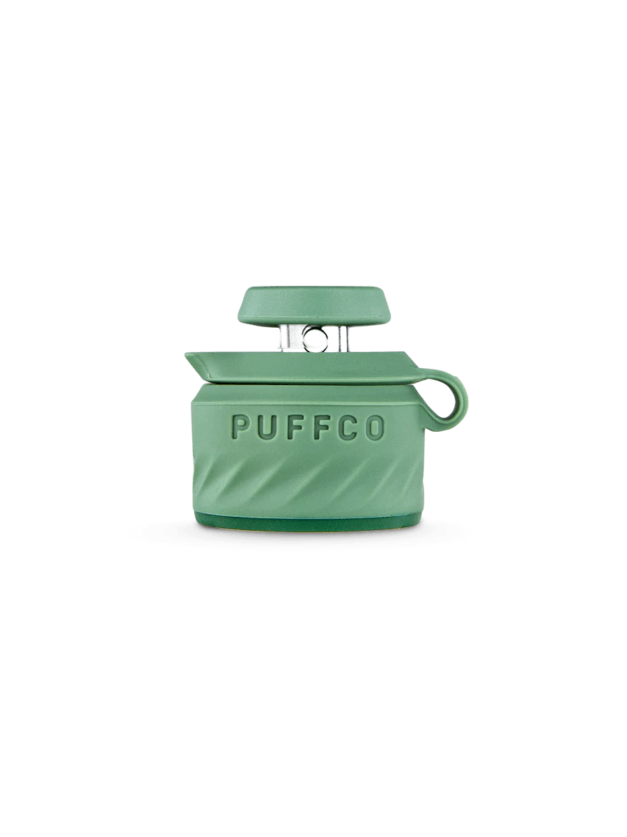 Green Puffco Peak Pro Joystick Cap for precision airflow control