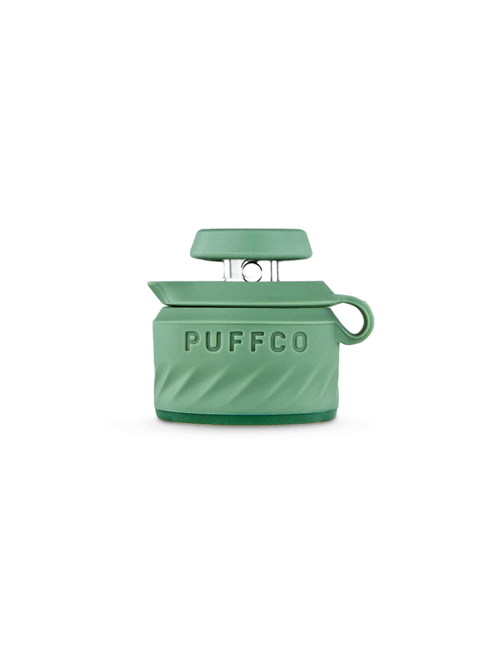 Green Puffco Peak Pro Joystick Cap for precision airflow control