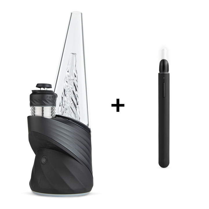 Puffco Peak Pro V2 with 3DXL chamber and Puffco Hot Knife bundle showing complete XL performance dab setup