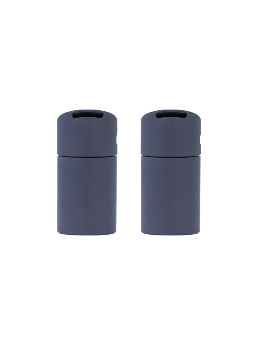 Puffco Pivot Mouthpiece in black silicone, set of two, designed for enhanced vapor flow and splashback reduction