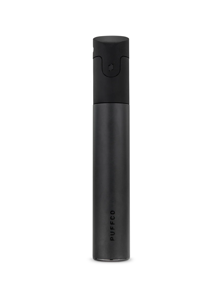 Puffco Pivot Onyx – rear profile of the device showing battery housing and magnetic base.