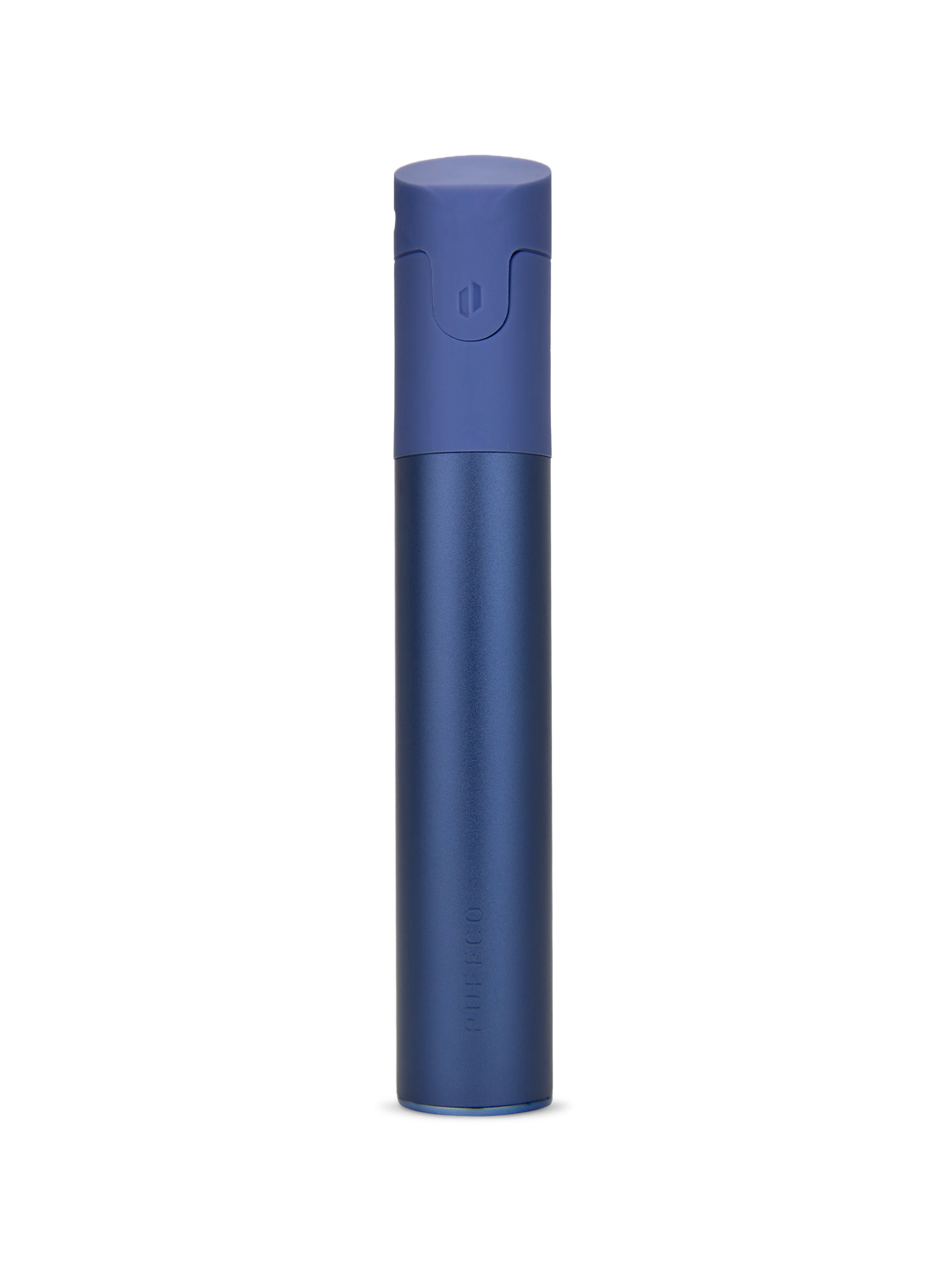 Puffco Pivot Sapphire — rear view of pocket dab vaporizer showing battery housing in deep sapphire blue finish