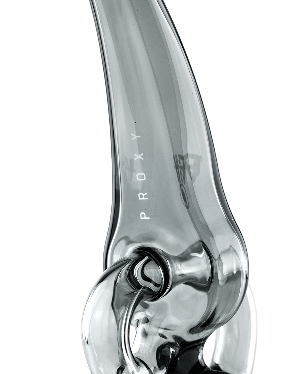 Detailed shot of the Puffco Proxy Recycler mouthpiece with &