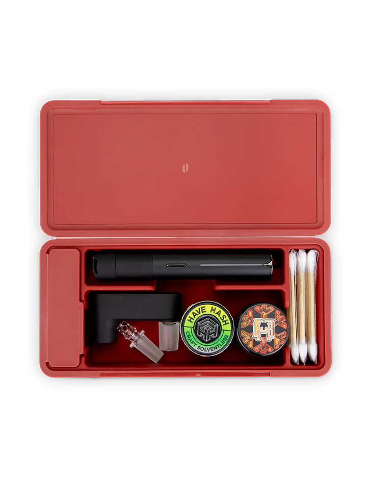 Puffco Travel Case Daybreak Color Open – Storage for Hot Knife, Jars, and Accessories